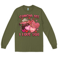 Army Green concha see te amo  i love you Long Sleeve Tee - MaliasSmallBusiness