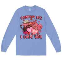 Colony Blue concha see te amo  i love you Long Sleeve Tee - MaliasSmallBusiness