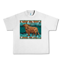 Lunar Rock turquoises gemstones cowhide highland cow Urban Heavy Tee - BarkalooDesign