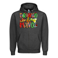 Charcoal Heather drinko de mayo Zipper Hoodie - LillyAllenDesigns