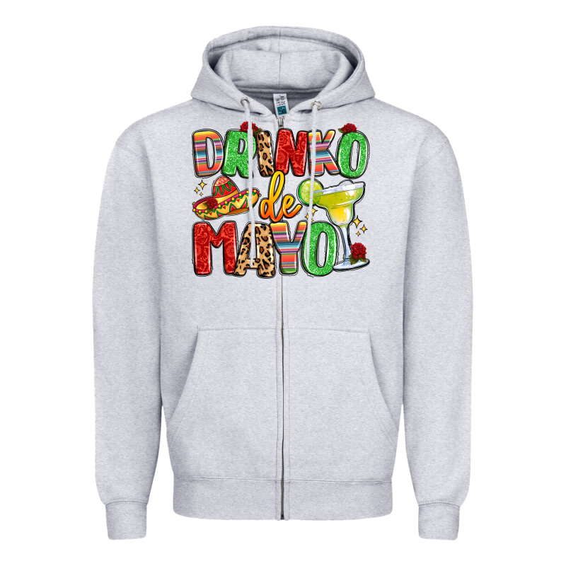Drinko De Mayo Zipper Hoodie by LillyAllenDesigns | Teevron