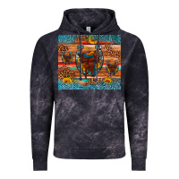 Cloud Black saddle horseshoe leopard sunflower Vintage Hoodie - Artiststas