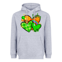 Heather Grey st patricks day hearts png Heavyweight Hoodie - NancyCooperArtShop