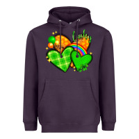 Plum st patricks day hearts png Heavyweight Hoodie - NancyCooperArtShop