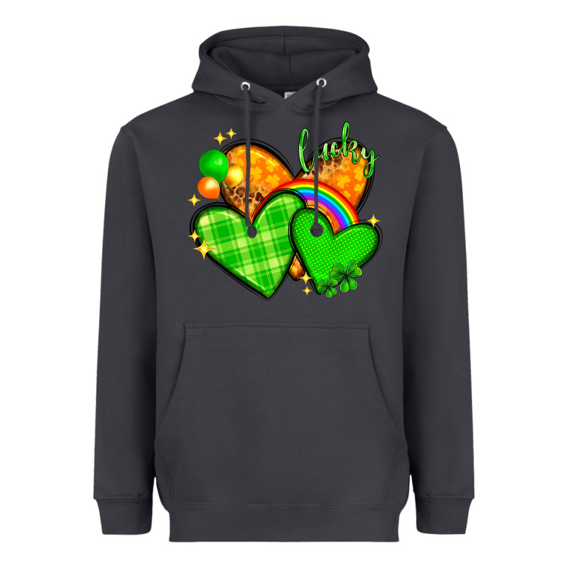 St Patricks Day Hearts Png Heavyweight Hoodie by NancyCooperArtShop | Teevron