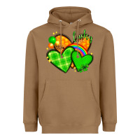 Toasted Coconut st patricks day hearts png Heavyweight Hoodie - NancyCooperArtShop
