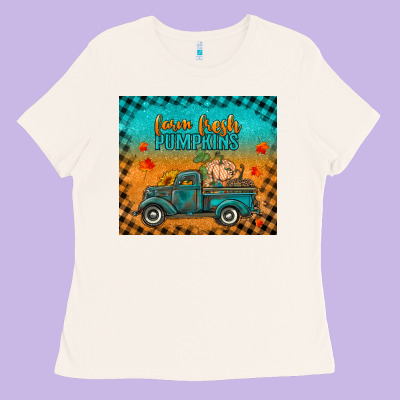 Farm Fresh Pumpkins Tumbler Ladies Tee Designed By Ranaportraitstore
