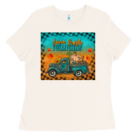 Bone farm fresh pumpkins tumbler Ladies Tee - RanaPortraitStore