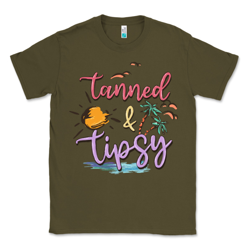 Tanned And Tipsy Classic Tee by MaliasSmallBusiness | Teevron