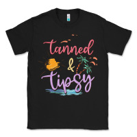 Black tanned and tipsy Classic Tee - MaliasSmallBusiness