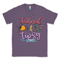 Lavender tanned and tipsy Classic Tee - MaliasSmallBusiness