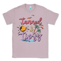 Lilac tanned and tipsy Classic Tee - MaliasSmallBusiness