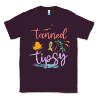 Plum tanned and tipsy Classic Tee - MaliasSmallBusiness