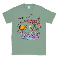 Sage tanned and tipsy Classic Tee - MaliasSmallBusiness