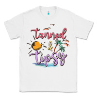 White tanned and tipsy Classic Tee - MaliasSmallBusiness