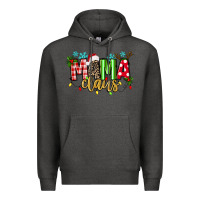 Charcoal Heather mama claus Premium Hoodie - texasbilliewilder