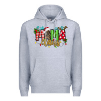 Heather Grey mama claus Premium Hoodie - texasbilliewilder