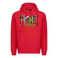 Red mama claus Premium Hoodie - texasbilliewilder