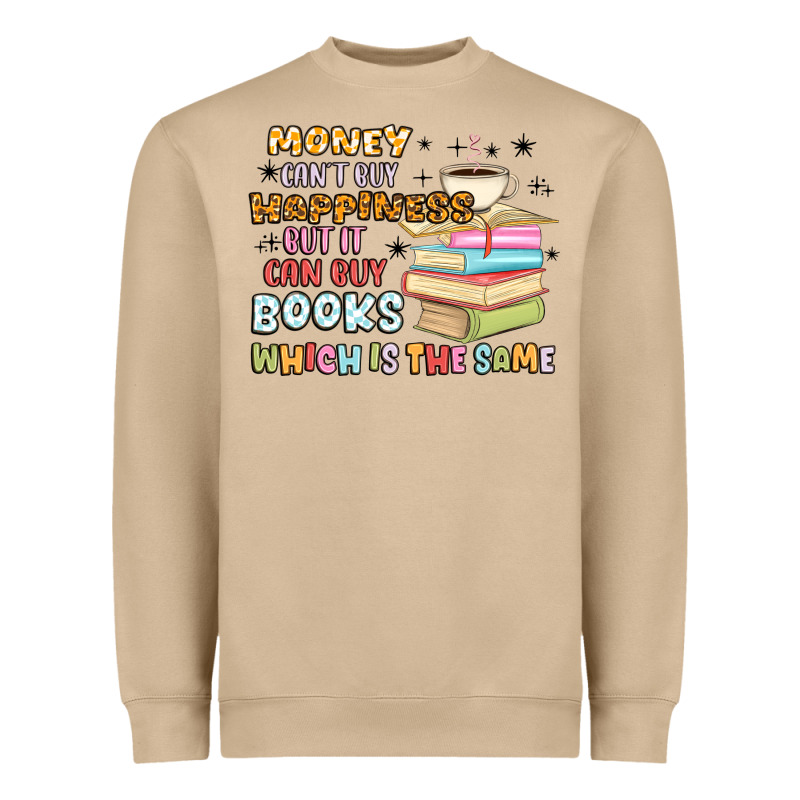 Money Can't Buy Happiness But It Can Buy Books Heavyweight Sweatshirt by MaliasSmallBusiness | Teevron