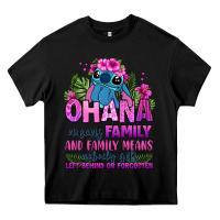 Black ohana means family Heavy Core Tee - Zillion Design Studio