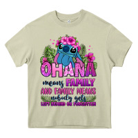 Mossy ohana means family Heavy Core Tee - Zillion Design Studio