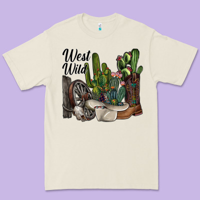 West Wild Premium Tee Designed By Sublimationcraftshop