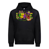 Black love lips mardi gras Urban Hoodie - OliviaCreatesArt