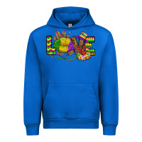 Cobalt love lips mardi gras Urban Hoodie - OliviaCreatesArt