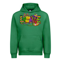 Emerald love lips mardi gras Urban Hoodie - OliviaCreatesArt