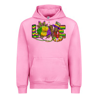 Fuchsia Pink love lips mardi gras Urban Hoodie - OliviaCreatesArt