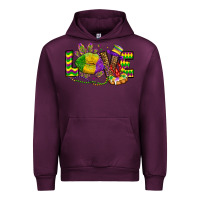 Mauve Wine love lips mardi gras Urban Hoodie - OliviaCreatesArt