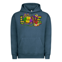 Pigment Midnight Navy love lips mardi gras Urban Hoodie - OliviaCreatesArt
