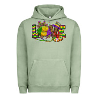 Pigment Oil Green love lips mardi gras Urban Hoodie - OliviaCreatesArt