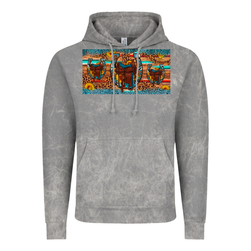Saddle Horseshoe  Sunflower Leopard License Plate Vintage Hoodie by Artiststas | Teevron