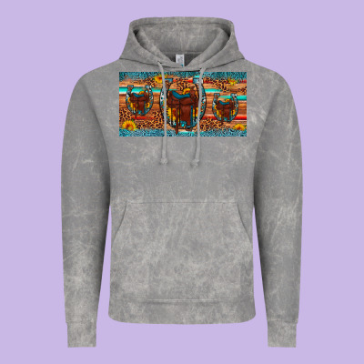Saddle Horseshoe  Sunflower Leopard License Plate Vintage Hoodie Designed By Artiststas