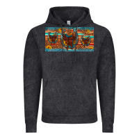 Vintage Black saddle horseshoe  sunflower leopard license plate Vintage Hoodie - Artiststas