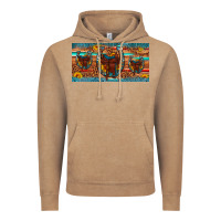 Vintage Coffee saddle horseshoe  sunflower leopard license plate Vintage Hoodie - Artiststas