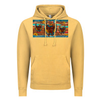 Vintage Mustard saddle horseshoe  sunflower leopard license plate Vintage Hoodie - Artiststas