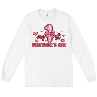 White my first valentines day Long Sleeve Tee - MaliasSmallBusiness