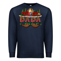 Navy Papa Premium Sweatshirt - texasbilliewilder