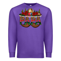 Purple Papa Premium Sweatshirt - texasbilliewilder