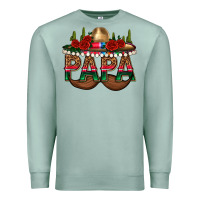 Seafoam Papa Premium Sweatshirt - texasbilliewilder