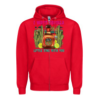 Red i want tequila little time with you Zipper Hoodie - LillyAllenDesigns