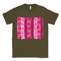 Army Green breast cancer brushstroke Classic Tee - AdoDesignShop