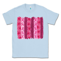 Dusty Blue breast cancer brushstroke Classic Tee - AdoDesignShop
