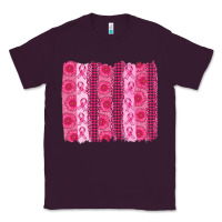 Plum breast cancer brushstroke Classic Tee - AdoDesignShop