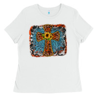 White western cross Ladies Tee - JahusDesignShop