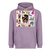 Lavender afro teacher life Heavyweight Hoodie - NancyCooperArtShop