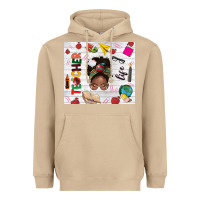 Mushroom afro teacher life Heavyweight Hoodie - NancyCooperArtShop