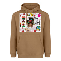 Toasted Coconut afro teacher life Heavyweight Hoodie - NancyCooperArtShop